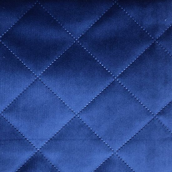 Quilted Velvet Navy