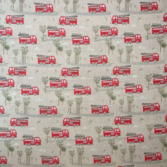 Fire Engine Linen, Cotton Panama