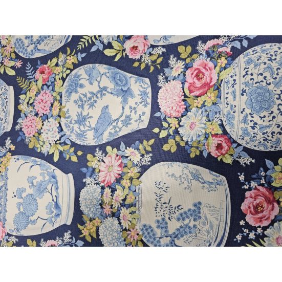 Tilda Chic Escape Flowervase navy blue