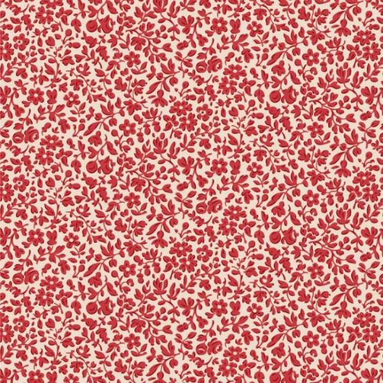 Tilda Merry Little Christmas Eve Red Cotton