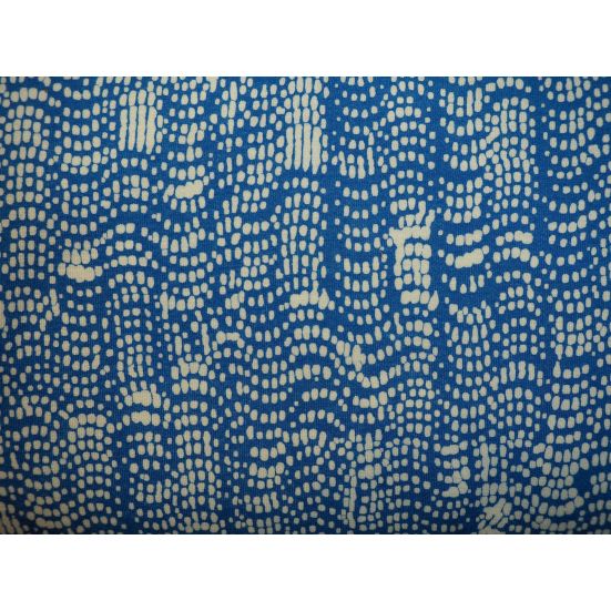 Viscose, Lycra Jersey Print Blue/White