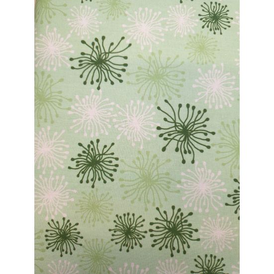 Stof Blooming Marvellous Light Green Cotton