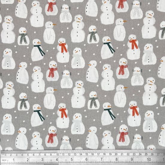 The Snowman, Grey Cotton Panama