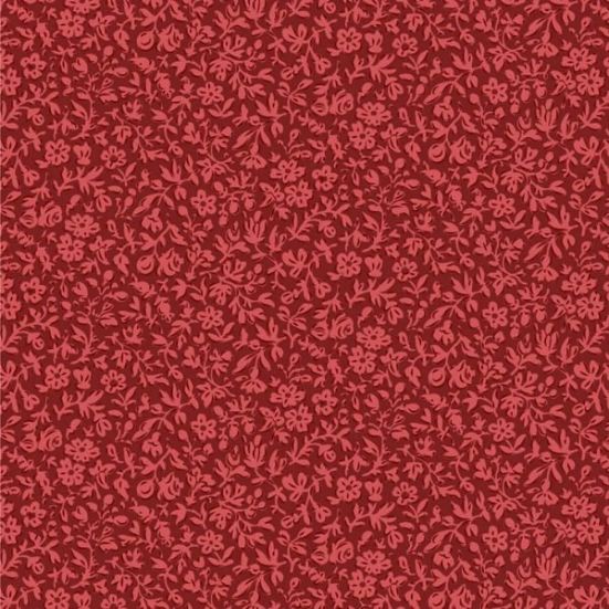 Tilda Merry Little Christmas Eve Burgundy Cotton