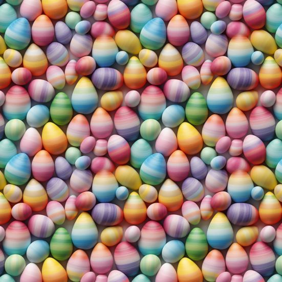 3d Easter Eggs Cotton