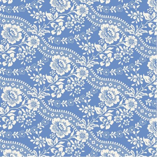 Tilda Something Blue Fabric Celeste Blue