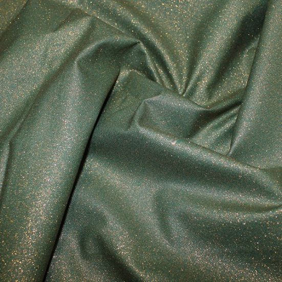 Glitter Cotton Green Gold