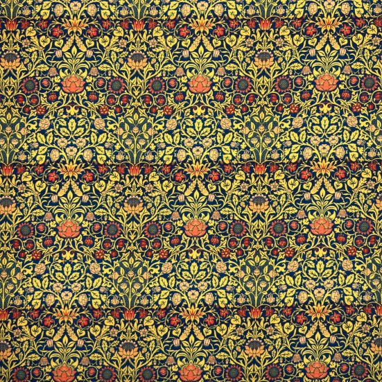 William Morris Violet and Columbine Cotton