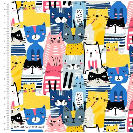 Pets Cats Multi Cotton