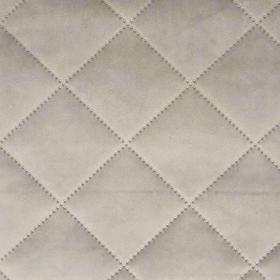 Quilted Velvet Warm Grey