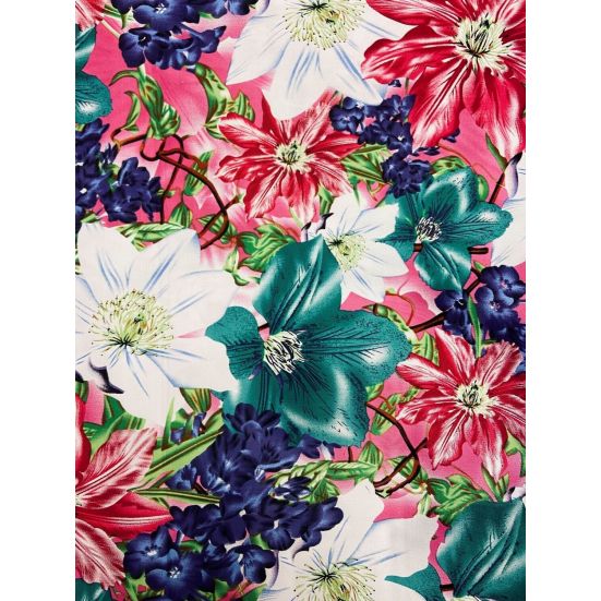 Jardin Cotton Sateen Multi Colour Floral