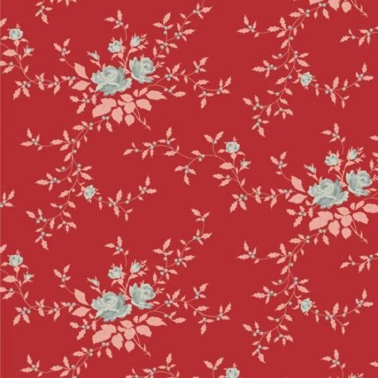 Tilda Merry Little Christmas Noel Red Cotton