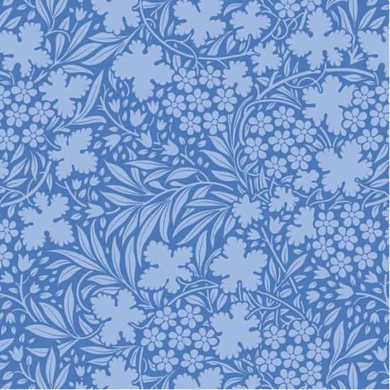 Tilda Something Blue Fabric Bushbloom Cornflower