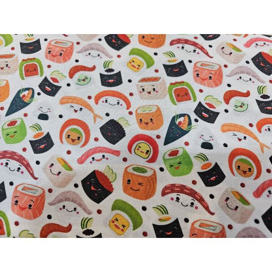 Sushi 100% Digitally Printed Cotton