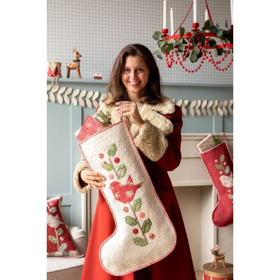 Tilda Merry Little Christmas Joy Red Cotton
