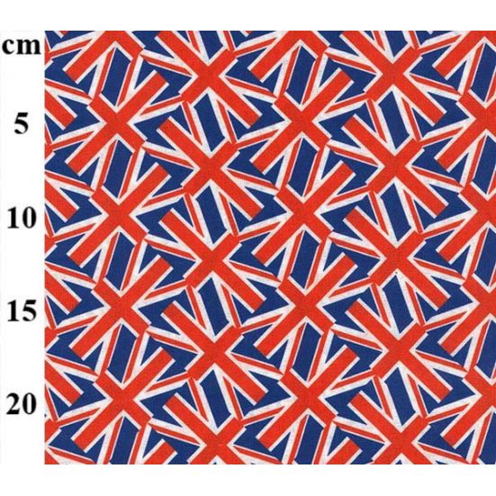 Small Union Jack all over Print Cotton