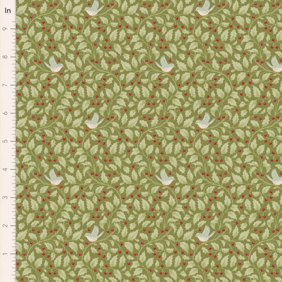 Tilda Merry Little Christmas Holly Moss Cotton