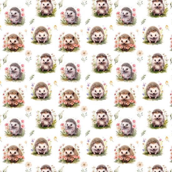 Meadow Hedgehog Polycotton