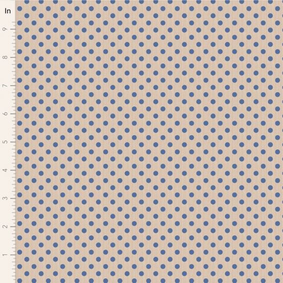 Tilda Creating Memories, Woven Polka Dot Blue