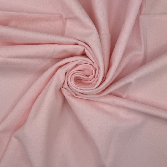 Soft, Brushed, 100% Cotton,110cm wide, Plain Winceyette (Flannel/Flannelette) Pink