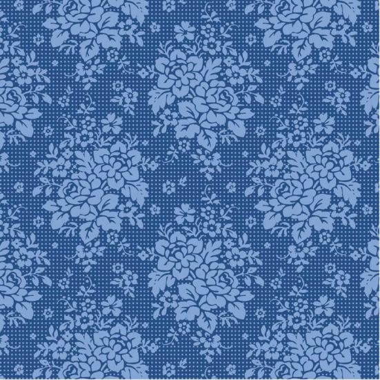 Tilda Something Blue Fabric  Picknic Denim