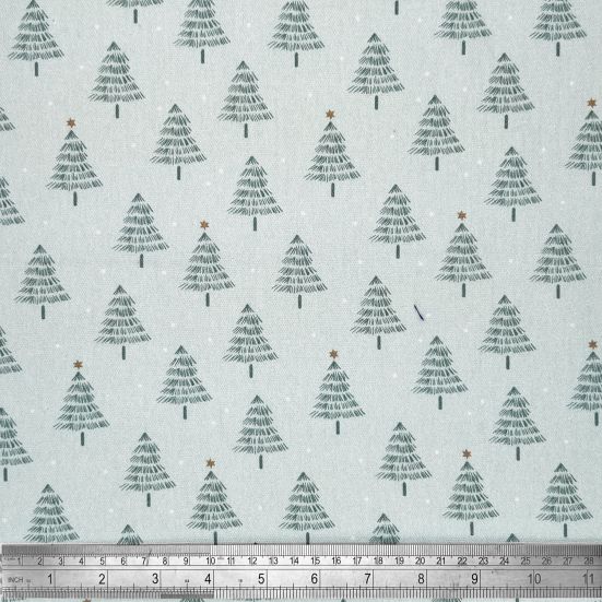 Christmas Trees, Ice Cotton Panama