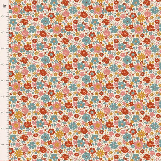 Tilda Village Life, Esther Worm Cream Cotton