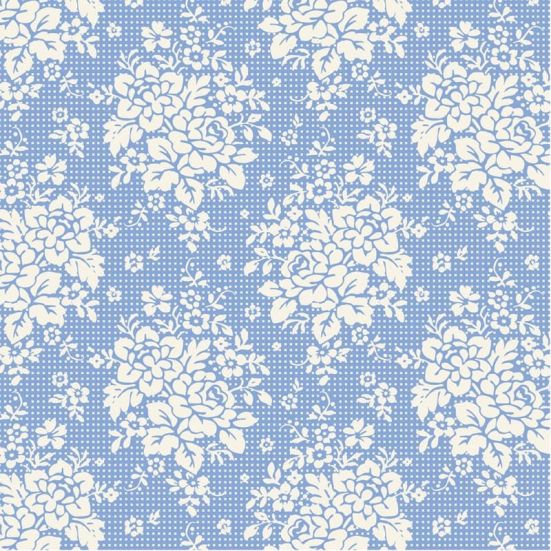 Tilda Something Blue Fabric  Picknic Sky