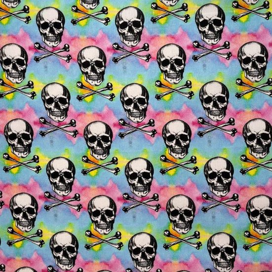 Rainbow Skull & Crossbones