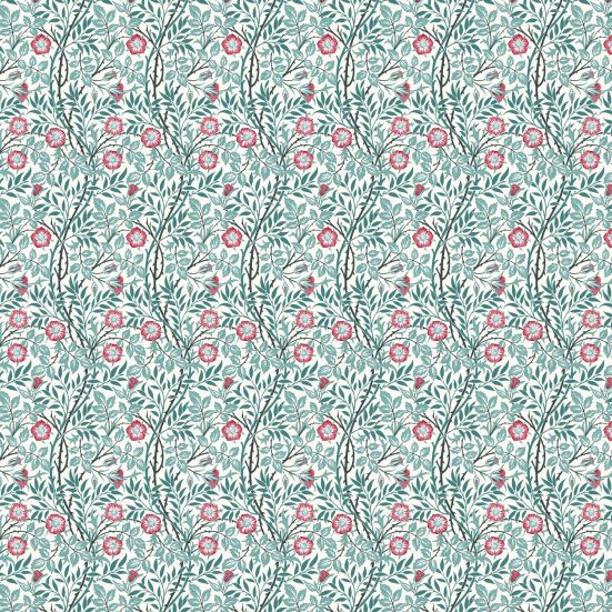 Sweet Briar Azure Polycotton