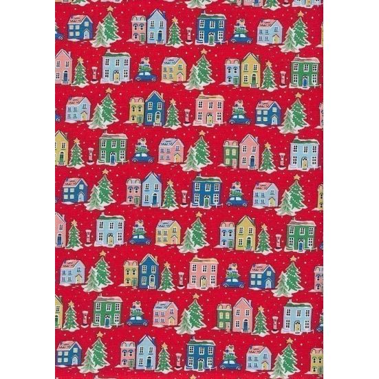 Liberty Fabrics - Deck The Halls Holiday Village 1666880C