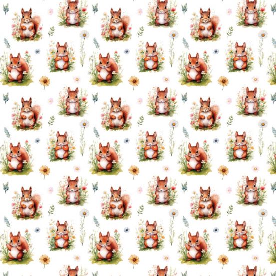 Meadow Squirrel Polycotton