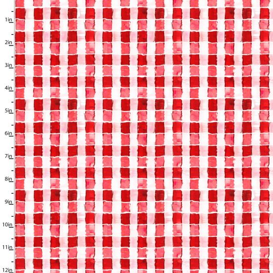 Funny Farm, Gingham Red Cotton