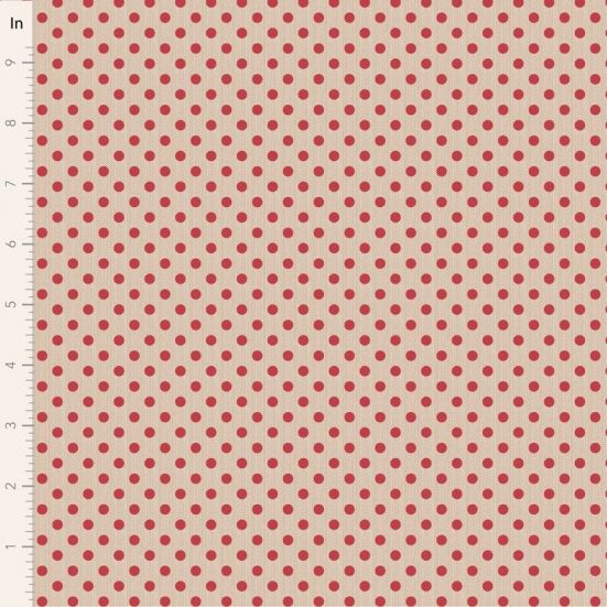 Tilda Creating Memories, Woven Polka Dot Red