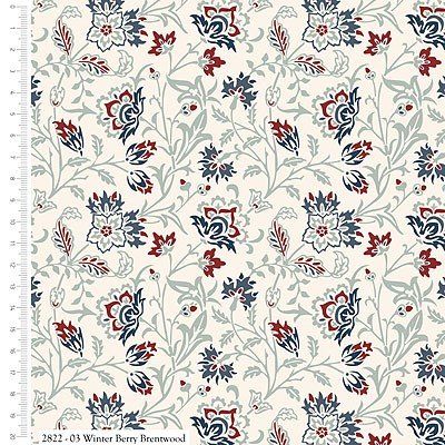 William Morris Winter Berry Brentwood Cotton