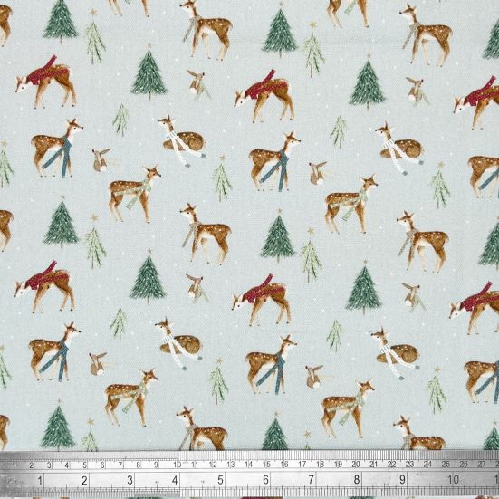 Winter Deer's, Ice Cotton Panama