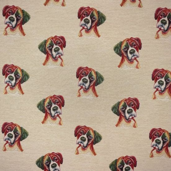 Tapestry Boxer Dog Panel