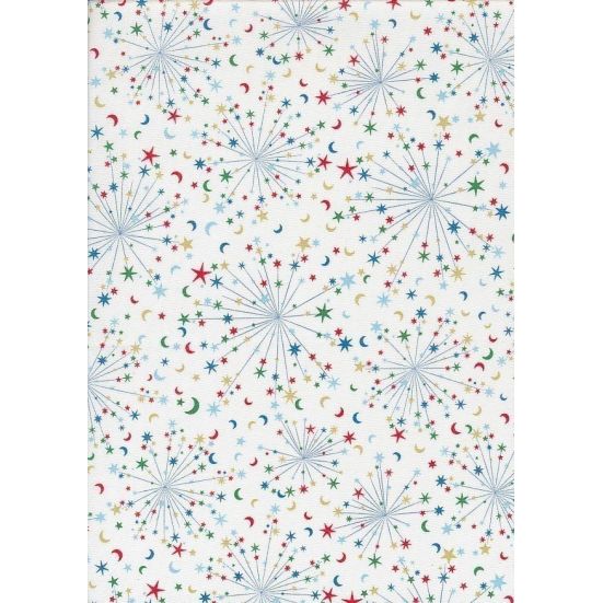 Liberty Fabrics - Deck The Halls Helen's Stars 1666887B