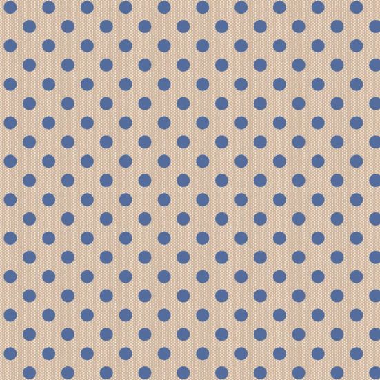 Tilda Creating Memories, Woven Polka Dot Blue