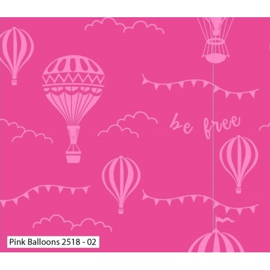 Hot Air Balloons, Pink Balloons Cotton