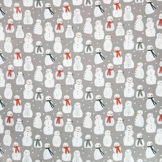 The Snowman, Grey Cotton Panama