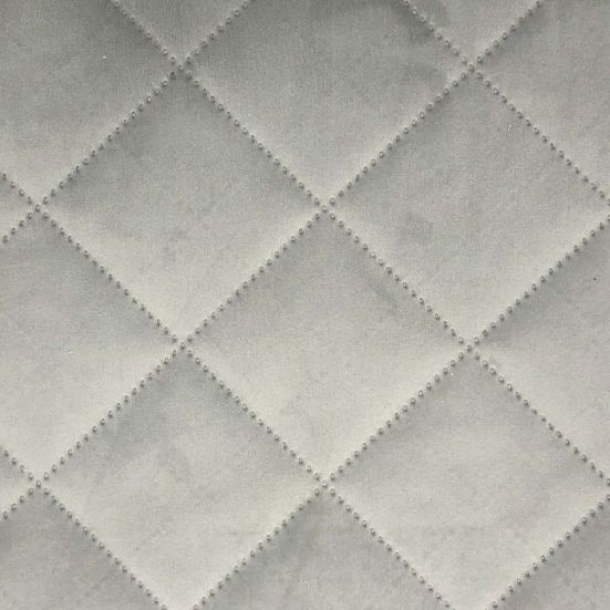 Quilted Velvet Silver