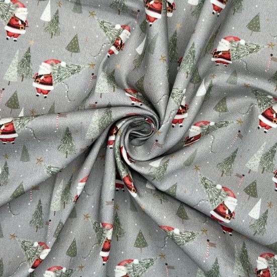 Father Christmas, Grey Cotton Panama