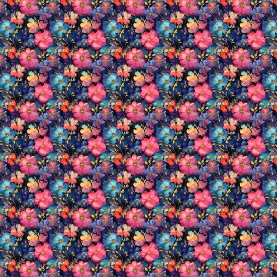 3D Marble Batik Flower Polycoyyon