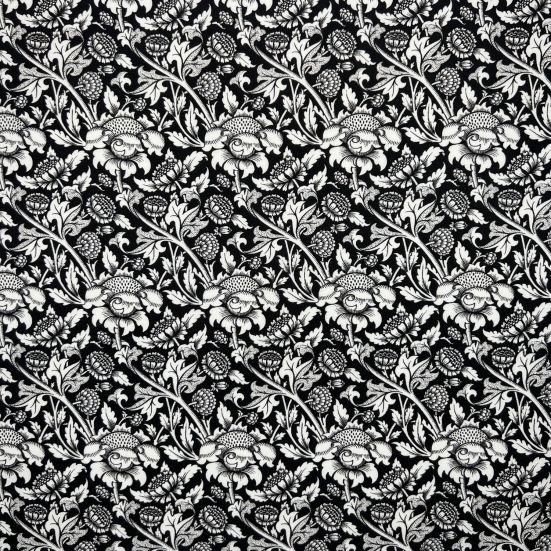 William Morris White Flowers Cotton