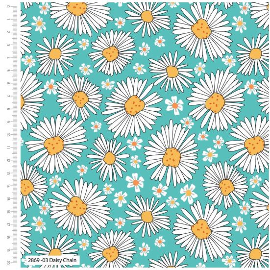 Wild Dreams Daisy Chain Cotton by Crafty Lass