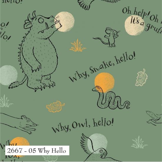 The Gruffalo Why Hello Cotton