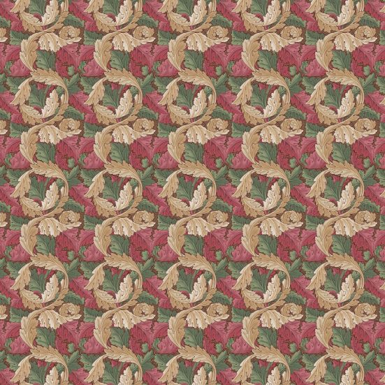 Acanthus Berry Polycotton