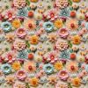 3d Embroidered Flowers Cotton