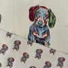 Tapestry Dachshund Panel